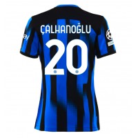 Dres Inter Milan Hakan Calhanoglu #20 Domáci pre Ženy 2023-24 Krátky Rukáv